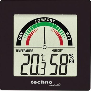 Termómetro Digital para el Hogar Technoline WS 9415, 8.8 x 8.8 x 1.4 cm, Montable en Pared, Funciona con Pilas AAA - Product Image 1