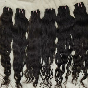 100% cheveux humains indiens bruts non traités naturels ondulés vierges à un seul donneur ondulés-pas de traitement chimique - Product Image 3