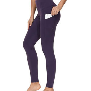 Women's Elastic Waist Compression <b>Workout</b> <b>Leggings</b> Abdominal Compression Hip Lift Yoga Pants Running Yoga Pants <b>Pockets</b> for - Product Image 4