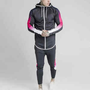 Chándal de sublimación de dos piezas 100% algodón para hombre, Conjunto de jogging de gimnasio personalizado, ropa deportiva atlética hecha en fábrica - Product Image 1