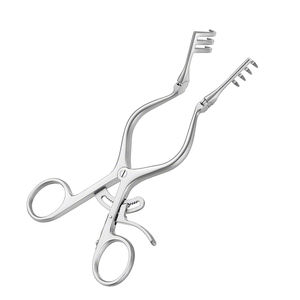 Rétracteur Adson Auto-Retenue Haute Qualité 320mm Articulé 4x3 Prongs Retractor avec Matériau en Acier Inoxydable - Product Image 2