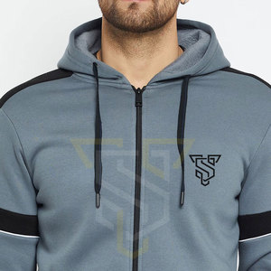 Conjunto Deportivo Informal Unisex de 2 Piezas con Capucha, Chaqueta de Manga Larga con Cierre Completo, 100% Algodón, Diseño, Color, Talla y Logotipo Personalizables - Product Image 5