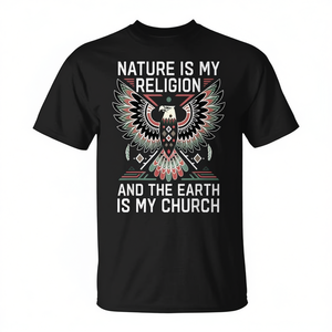La Natura è la Mia Religione, la Terra è la Mia Chiesa - T-shirt Promozionale - Product Image 2