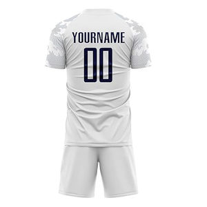 Équipe chemise et short dernière conception personnalisée impression par sublimation unisexe France maillots de football à la mode hommes uniforme de football - Product Image 2