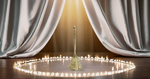 Handheld Indian Brass Ghanti Call Bell for <b>Mandir</b> Pooja Wedding Diwali Home Office Decor Musical Instrument Accessory - Product Image 3