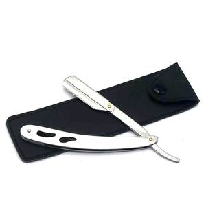 Rasoir professionnel pour barbier, manche en bois, lame droite, prix d'usine, lame en acier inoxydable, usage en salon - Product Image 6