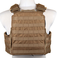 Chaleco Portaplacas de Lona Camuflada, Diseño Personalizado, Venta al Por Mayor de Fábrica, Ajustable, Multifuncional, Seguro, Corte Láser, Transpirable