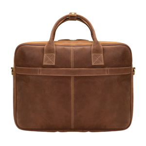 Men's Messenger Luxury Laptop Briefcase Crossbody Genuine Leather Zipper Closure Lightweight Shoulder Casual Bag Variety Colors - Product Image 2