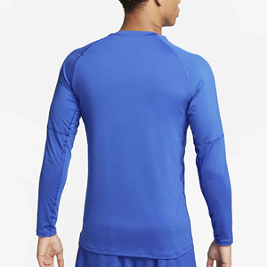 Camisa de manga larga de moda de Color sólido de alta calidad para hombre/camisas de cuello redondo transpirables de algodón 100% para hombre a la venta camiseta para hombre - Product Image 2