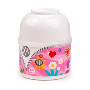 Lonchera VW T1, Linda Lonchera Bento de Acero Inoxidable 304 con 3 Compartimentos, Apta para Calentar, con Tapa de Plástico Libre de BPA, para el Trabajo - Product Image 1