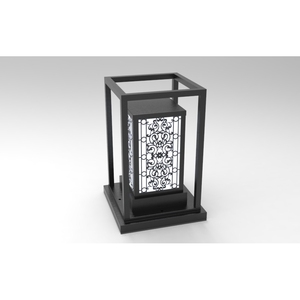DNT.004.08 Lampe solaire de jardin haut de gamme avec LED blanc chaud 30W, corps en fer et aluminium, alimentation AC/DC pour aménagement paysager, certifiée ETL - Product Image 4
