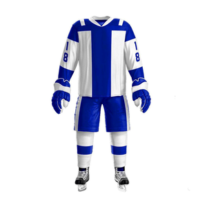 Uniforme de hockey sur glace blanc personnalisable, nom et numéro de l'équipe brodés de Toronto, design réversible avec caractéristiques OEM - Product Image 4