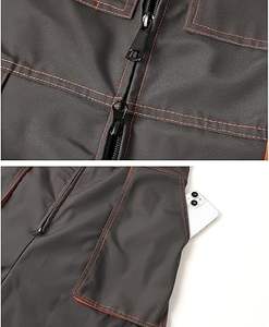 Combinaisons sans manches pour hommes, vêtements de travail multifonctionnels pour mécaniciens, combinaisons de travail élégantes, salopettes cargo - Product Image 5