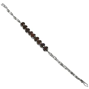 Women's 925 Silver <b>Beaded</b> <b>Bracelet</b> with Garnet Freshwater Pearl Amethyst Sapphire <b>Gold</b> and Rose <b>Gold</b> Plated Gift - Product Image 3