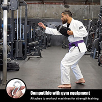 Entraîneur de préhension pour Jiu Jitsu, bande de résistance simulant un Gi, pour l'entraînement de force de préhension en BJJ, MMA, Judo et Grappling