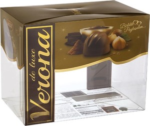 Plastic Packaging Chocolate Box Clear Foldable Plastic Customized Pantone Gift Custom PET Packaging Recyclable Cookies box