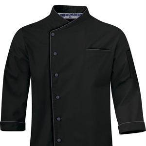 Mangas largas Unisex Hombres mujeres Cocina Chef chaqueta abrigo Uniforme disfraz para servicio de comida, Caterers y profesional culinario - Product Image 1