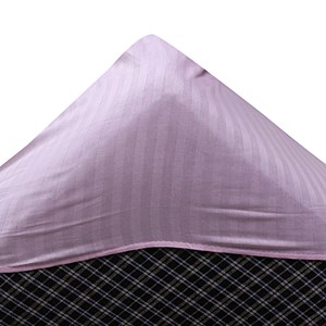 Venta al por mayor de algodón de Grado Superior satén rayas de colores sólidos Venta caliente plana ajustada colcha sábana para Hotel hogar sala de estar Decoración - Product Image 5