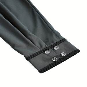 Nuevo diseño Premium estilo saudí Color sólido Thobes para hombres tela ligera musulmana uso diario con cuello bordado - Product Image 4