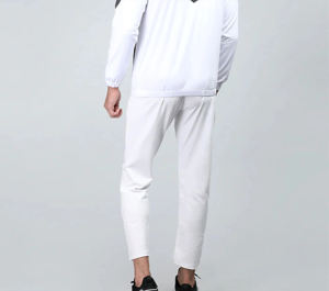 Survêtement de jogging sport zippé pour homme, deux pièces, uni, coupe ajustée, pour fitness, maternité - Product Image 5