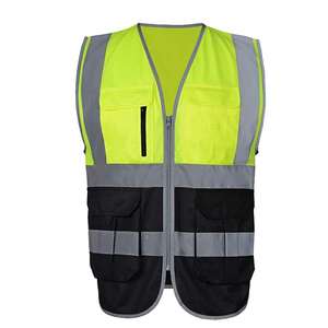 Chaqueta de seguridad ligera con bandas reflectantes resistente al agua y transpirable perfecta para trabajos de carretera y construcción - Product Image 3