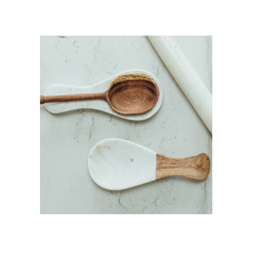 Top qualité marbre cuillère reste fantaisie excellente qualité artisanat marbre bois cuillère reste accessoires de cuisine - Product Image 3