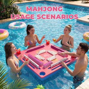 Mesa de Mahjong Flotante Americana de Material EVA para 4 Jugadores, Mesa de Juego Acuática para Tarjetas de Póker, Dominós, para Adultos, Jacuzzi - Product Image 2