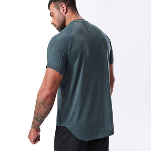 Bajo MOQ sólido personalizado Color más tamaño verano moda camiseta precio al por mayor OEM diseño liso hombres camisetas - Product Image 3