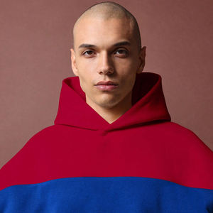 Sweat-shirt unisexe à capuche oversize avec blocs de couleur, style streetwear, athleisure, sport, pour l'automne et l'hiver, vêtements de détente - Product Image 6
