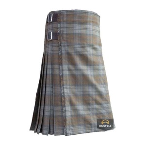 Kilt traditionnel écossais en acrylique solide blanc Stewart pour hommes ONSTYLE SPORTS de haute qualité 0,8 kg - Product Image 3