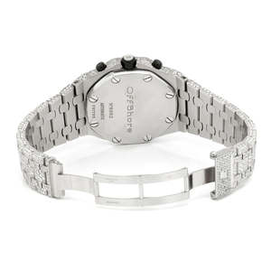 Reloj de Hombre de Moda de Alta Calidad con Movimiento de Cuarzo, Acero Inoxidable y Moissanita con Aspecto de Diamante - Product Image 2