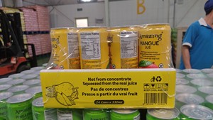 Chất Lượng Cao 8 Trái Cây Có Hương Vị 100% Tinh Khiết Nước Ép Trái Cây Đồ Uống 24X330Ml Nhôm Lon OEM ODM Haccp ISO Halal Chứng Nhận Làm Mới - Product Image 6