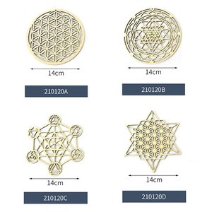 Decoración Interior de Estilo Rústico, Adorno Artesanal de Madera para Colgar en la Pared, Arte en Madera Tallada Cuadrada - Product Image 6