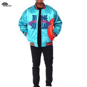 แจ็คเก็ตบอมเบอร์วินเทจ OEM สำหรับวิทยาลัย พร้อมปักชื่อและหมายเลขตามสั่ง คอตั้ง ผลิตจากโพลีเอสเตอร์ 100% สำหรับฤดูหนาว - Product Image 2