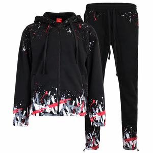 Ensemble de survêtement unisexe de luxe, haute qualité, personnalisé, en molleton technique, grande taille, anti-bactérien, séchage rapide - Product Image 1