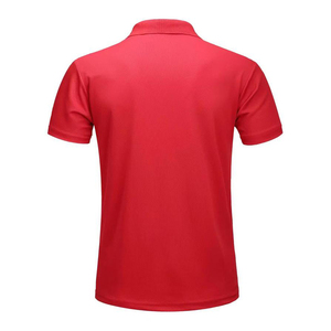 เสื้อโปโลแขนสั้นสำหรับผู้ชายเสื้อผ้าลำลองผ้าฝ้าย100% ถักลายสีพื้น - Product Image 2