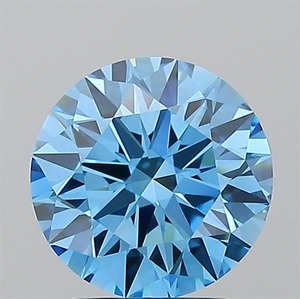 เพชรทรงกลม2.03ct สีฟ้าสดใสแฟนซี VVS1ปลูกในห้องปฏิบัติการ - Product Image 2