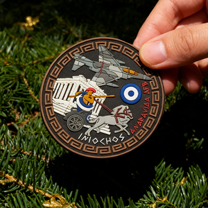 Ailes de l'aviation hellénique 3D personnalisées Patch en PVC Insigne officiel en caoutchouc de l'emblème de vol grec pour uniformes et collectionneurs - Product Image 4