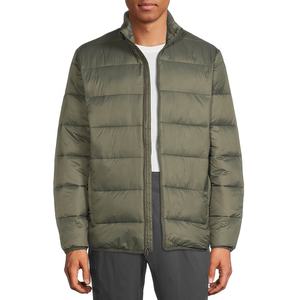 Abrigo acolchado cálido de invierno con logotipo personalizado para hombre, chaqueta informal con capucha y cremallera para exteriores para hombre - Product Image 1