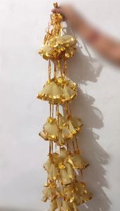 Handmade Gota Patti Hanging Bunches for Wedding <b>Decoration</b> Haldi <b>Mehndi</b> Decor Item Party Back Drop Mahndi Decor Tassel - Product Image 5