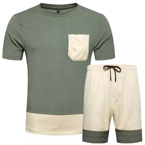 2025 Top tendance personnalisé imprimé hommes High Street Style à manches courtes ensembles jumeaux décontracté vêtements de plage grande taille vêtements - Product Image 2