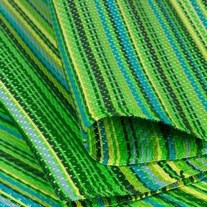 <b>Outdoor</b> Reversible Braided Polypropylene Rug Portable Travel <b>Mat</b> for Indoor and <b>Outdoor</b> Use Green Rainbow Design - Product Image 3