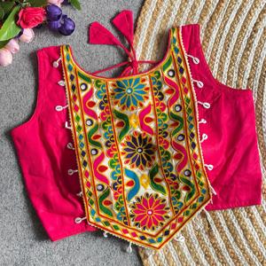 Festival Wear Magic Cotton With Codding Bordado Blusa Fabricante y proveedor de Surat a la tarifa más baja - Product Image 6