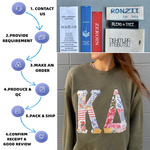 เสื้อสเวตเชิ้ตแขนยาวลำลองสไตล์สตรีทแวร์ คอกลม ผ้าฝ้ายถัก ปักโลโก้ด้านหน้า ผลิตในปากีสถาน - Product Image 2