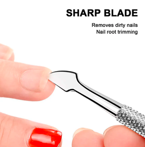 Non-Slip Mirror Polish Nail Cuticle <b>Remover</b> Accessory Curved Pedicure Manicure Cutler Pusher <b>Callus</b> <b>Remover</b> for Fingers - Product Image 2