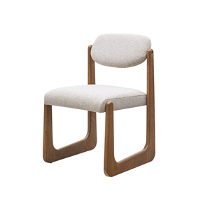 Silla de Comedor Moderna Tapizada en Tela con Patas de Madera Únicas, Silla Cómoda para Uso Doméstico y Comercial - Product Image 2