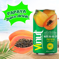 Papaya Puree Sapdrank Versgeperst 330ml Gezonde Drank Suiker Vrij Vietnamese Fabrikant Fabrieksprijs Private Label OEM