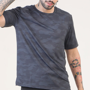 T-shirt à col rond Gym Compression pour homme à séchage rapide et à manches longues Logo personnalisé Impression solide Coupe douce Design Slim Fit - Product Image 2