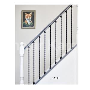 Vente chaude Fantaisie Design Mat Noir En Acier Escalier Rampe Haute Qualité Balcon Rampe Pour La Maison Hôtel Appartement Décor - Product Image 3