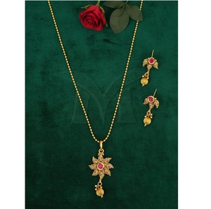 Juegos de colgantes antiguos más vendidos 12cm y 18gm Conjunto de joyería con cuentas hechas a mano para bodas y fiestas - Product Image 1